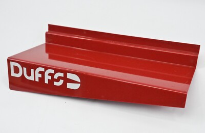 DUFFS Shoes Skate Skateboard SLATWALL SHELF Display Red NOS Mullen Hensley