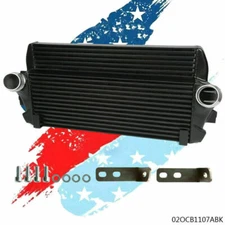 Fit For BMW F01/06/07/10/11/12 Front Competition Intercooler Black US New