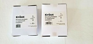 Kraus KP40000 & KP03000 Kitchen Sink Mounting HDWE /  Undermount Installation 