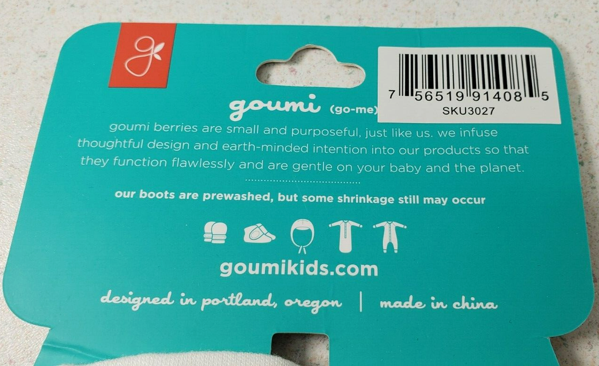 Goumikids Soft Stay On Baby Boots Infant Booties Shoes, 0-3M
