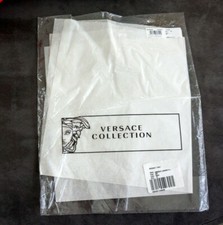 Versace Collection Medusa Logo Cover Clear Plastic Bag for Polo Tee Dress Shirt