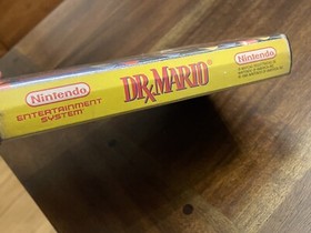 Vintage Dr. Mario (Nintendo NES) USA BRAZIL Variant! CIB Game CUT Box! Authentic