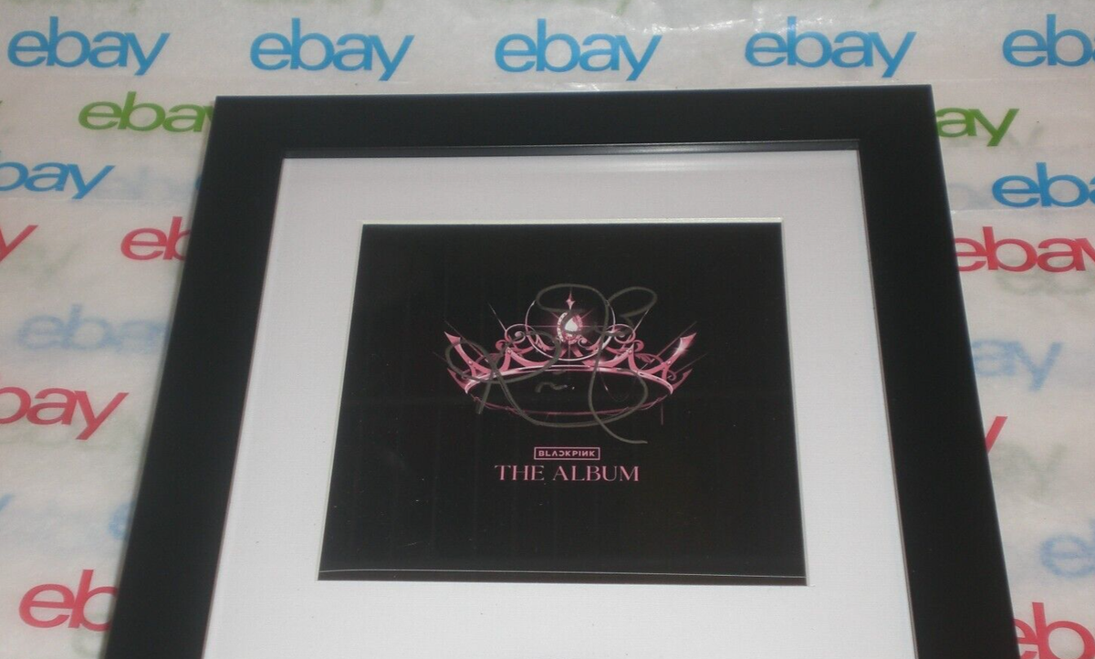 ROSE SIGNED & FRAMED BLACKPINK THE ALBUM CD DISPLAY AUTOGRAPH COA