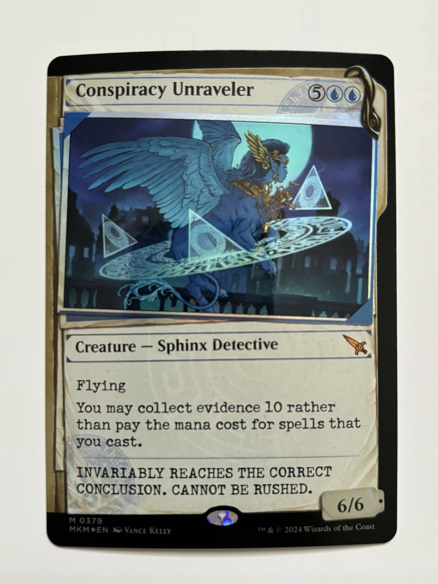 MTG Conspiracy Unraveler # 379 FOIL Showcase INVISIBLE INK from MKM in hand  | eBay