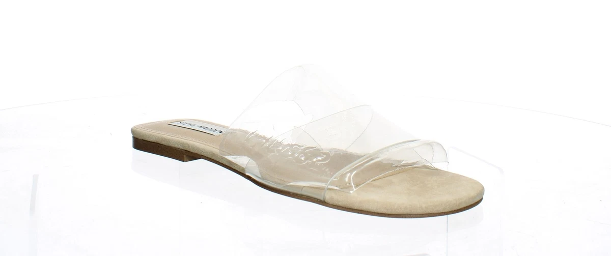 Bev clear vinyl slide best sale sandals