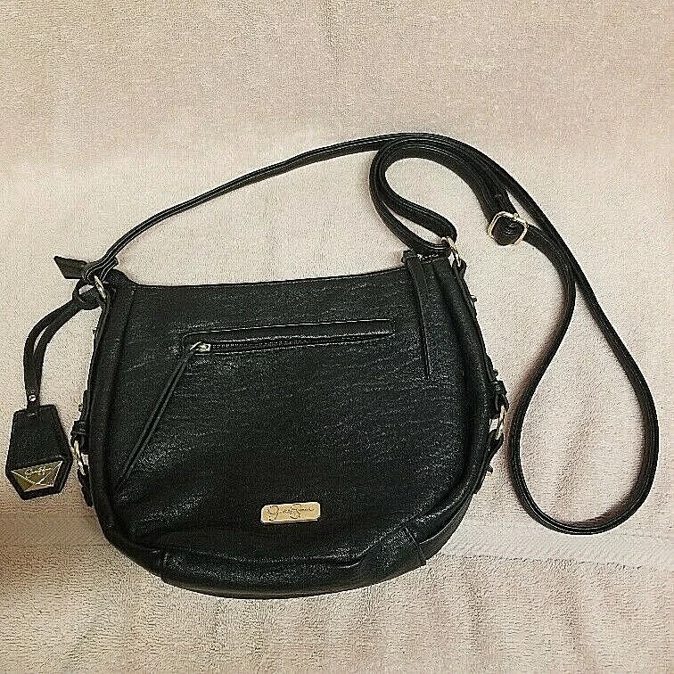 Jessica Simpson Gold and Black Crossbody Purse | eBay