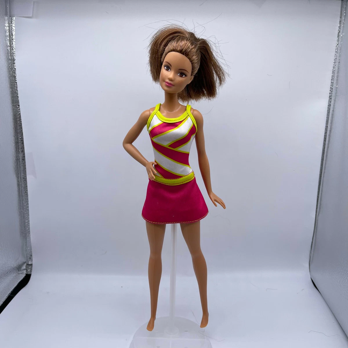 Tennis Coach Barbie Doll 2016 Mattel I Can Be Anything Brunette Brown Hair