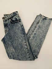 Vintage Levi's Student Fit Acid Wash 28 X 32 705 Straight Leg Jeans Orange Tag