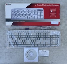 Inland U-Touch Computer Keyboard Internet Multimedia 105 Keys 70133 PS/2 NEW