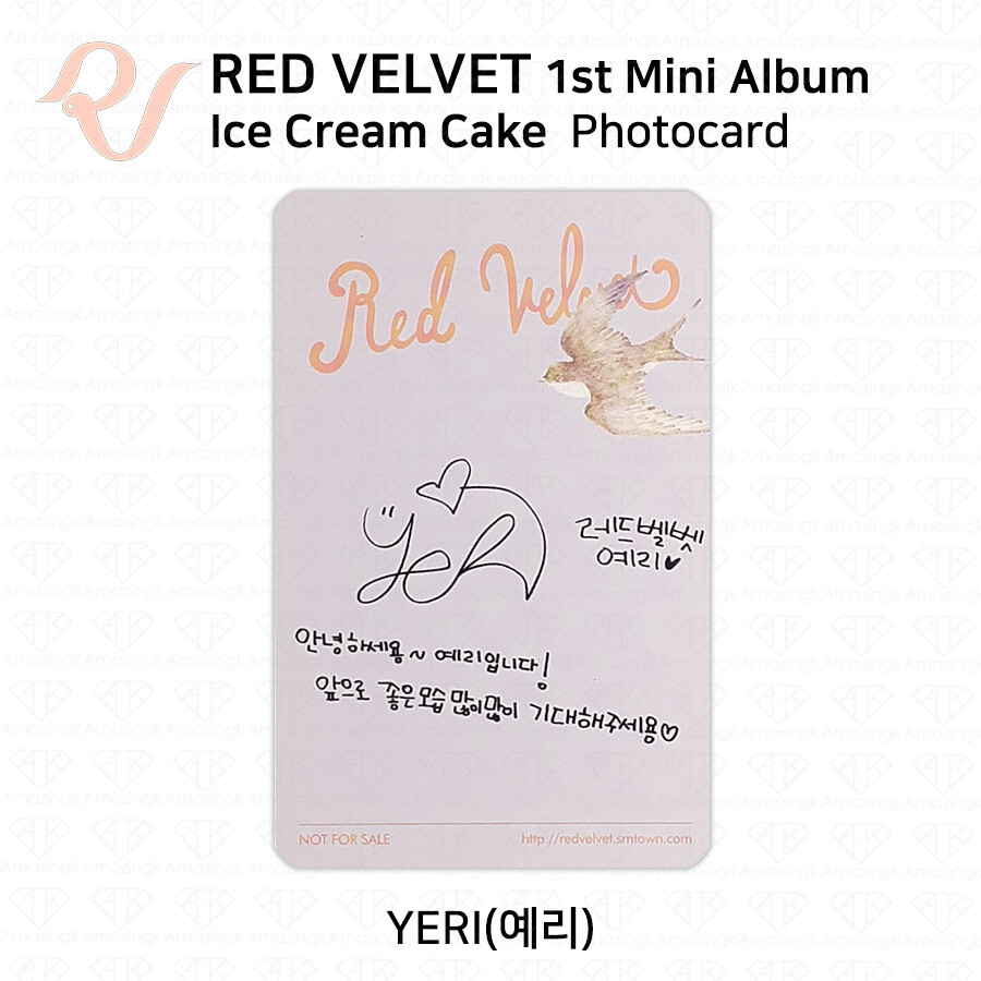RED VELVET 1st Mini Album Ice Cream Cake Official Photocard Irere