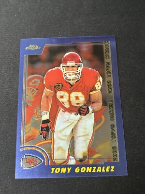 2000 Topps Chrome Football Card #53 Tony Gonzalez