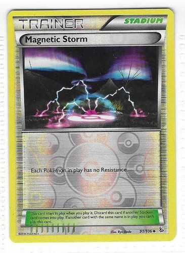 Pokemon --- MAGNETIC STORM --- XY Flashfire! REVERSE HOLO! NM/Mint! 91/106