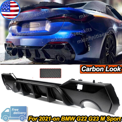 Gloss Black Rear Diffuser For 2020-2022 BMW 4 Series G22 G23 M-Sport – Bumper Lip