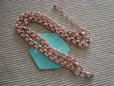 Authentic Origami Owl 18-20'' Rose Gold Double Link Custom Chain  ''New''  