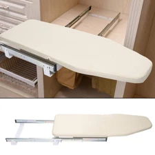 Foldable Rotated Ironing Board Closet Pull-Out Stow Away in The Cabinet