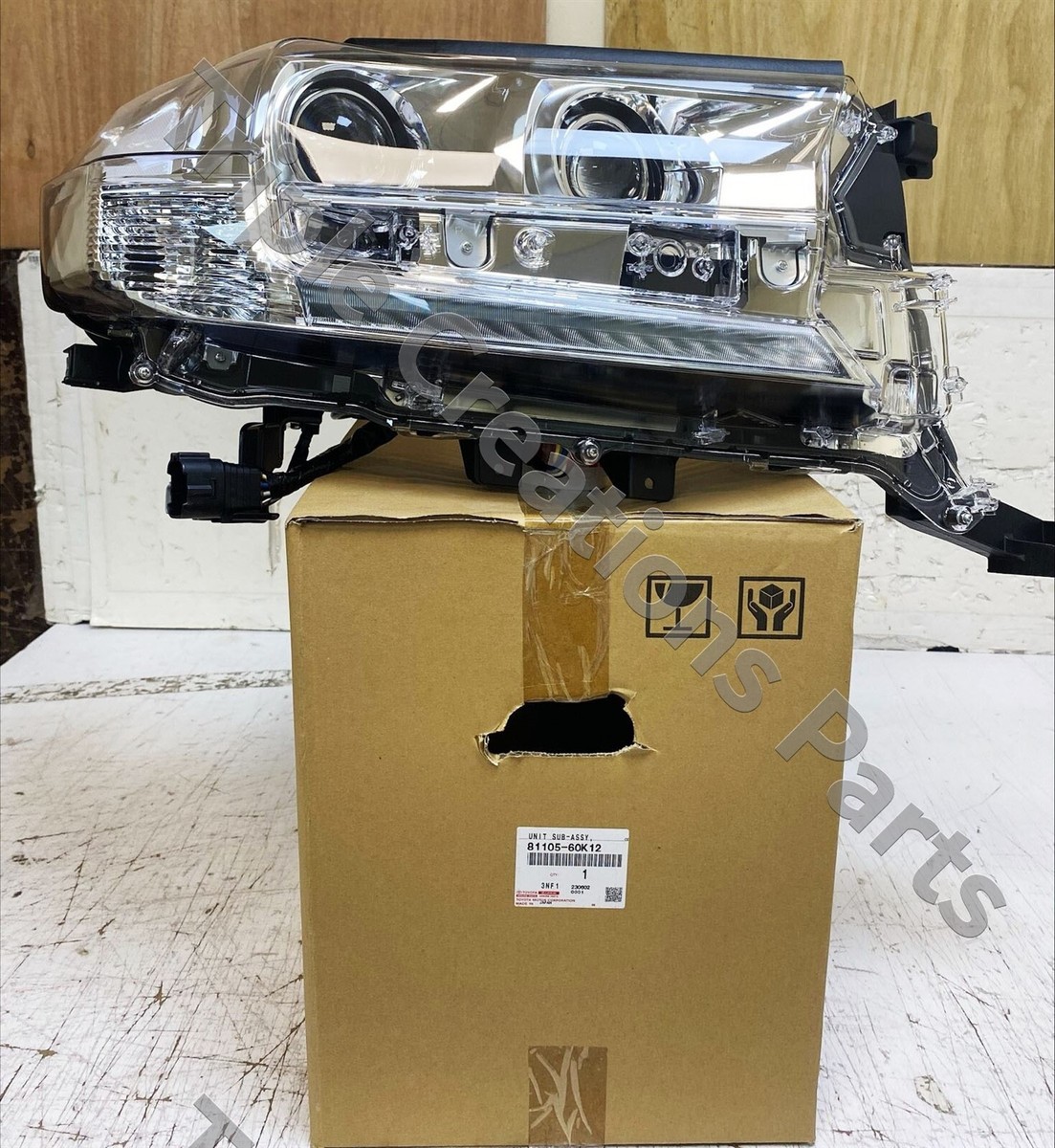 Genuine Toyota 81105-60K12 UNIT SUB-ASSY HEADLAMP RH Genuine Toyota 81105-60K12 UNIT SUB-ASSY HEADLAMP RH