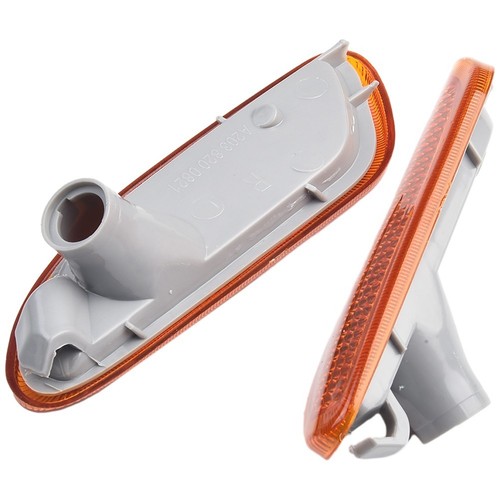 Left&Right Bumper Side Marker Lights Plastic Signal 1 Pair Amber Practical - Picture 9 of 12