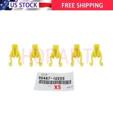 5pc For TOYOTA Dash Panel Switch Bezel Retainer Fastener Clips 90467-10203