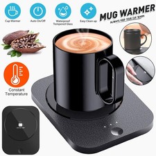 Smart USB Coffee Mug Warmer Tea Milk Cup Heater Pad Heating Plate 3 Levels