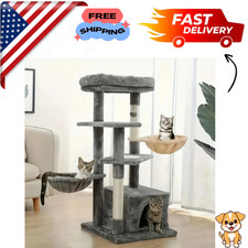 Plush Soft Cushioned Cat Bed with Stainless Steel Buckle Closure, All-in-One Cat