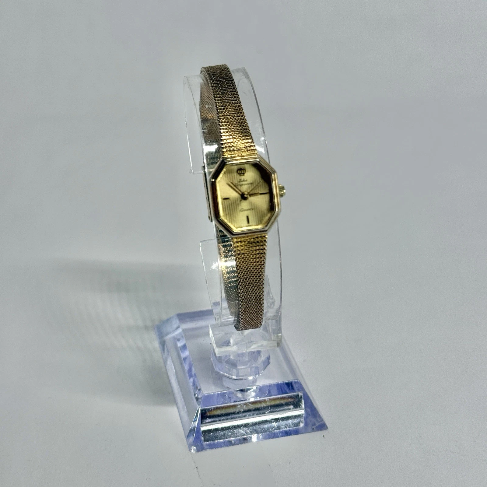 JULES Jurgensen Quartz Analog Gold Tone Women Vintage Watch W659 *WORKING