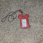 Disney Minnie Mouse Deluxe Lanyard with Card Holder Red And White