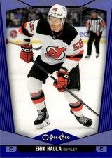 2024-25 Upper Deck O-Pee-Chee - Base - Blue #205 Erik Haula - New Jersey Devils