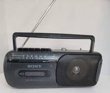 Vintage Sony CFM-155 AM/FM Radio Cassette Recorder Boombox Portable Tested