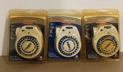 (3) Timex Lamp & Appliance Timer Model 12-880