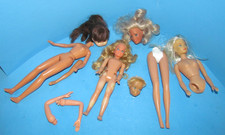 Vtg Mixed Doll Lot of Parts for OOAK Replacement: Body Heads Legs Arms etc L K