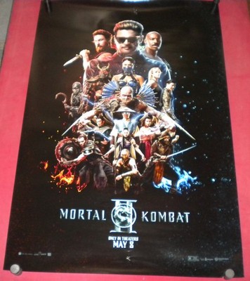 Mortal Kombat II Movie Poster 27x40 D/S Karl Urban  Adeline Rudolph  Josh Lawson