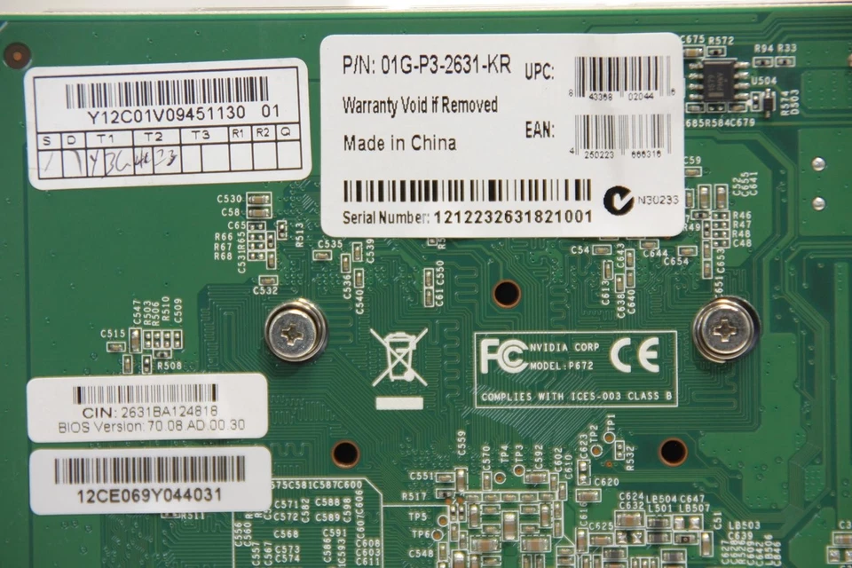 EVGA GeForce GT 630 1GB GDDR3 Dual DVI HDMI Graphics Card.TESTED.SKU206597 - Image 4 of 4