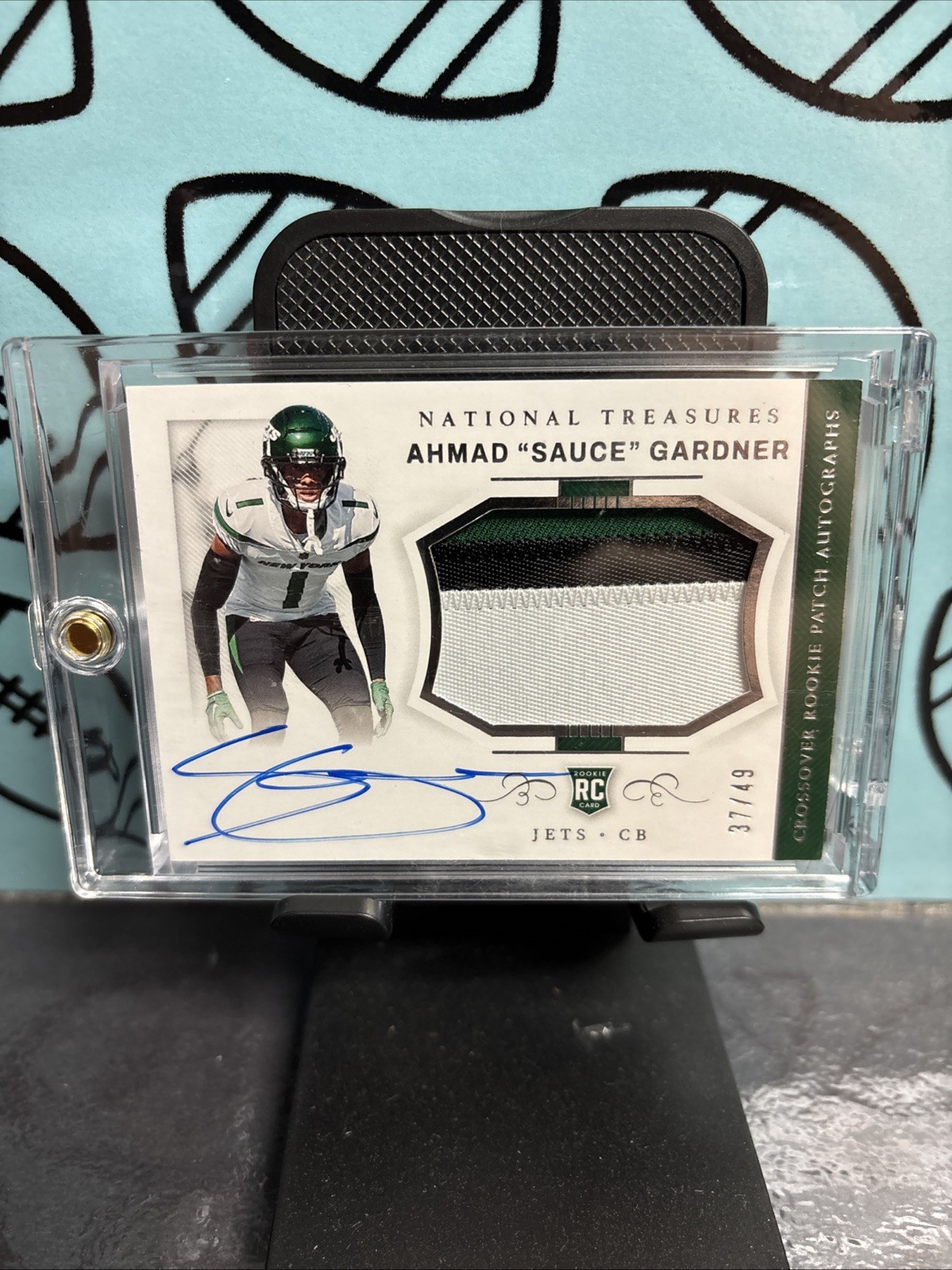 2022 National Treasures Crossover Rookie Patch Autographs Sauce Gardner /49