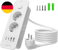 Einbausteckdose Mit Usb (Pd 20W), 2-Fach Steckdosenleiste, 6-In-1 Versenkbare Ti