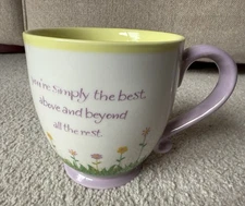 Russ "You're Simply The Best Above" 4.5" High Quality Ceramic Coffee Mug / Cup