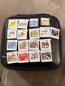 Nintendo New 3DS XL 4GB - Black, with case, games, & charger 