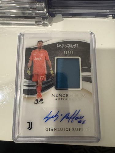 2020 Immaculate Juventus Gianluigi Buffon Patch Auto 21/99 (Match Worn Patch)