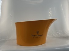 Veuve Clicquot XXL Champagner Flaschen K&uuml;hler Acryl Ice Bucket gebraucht Orange