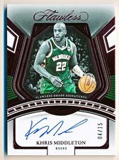 2023-24 Flawless Khris Middleton Shade Signatures Ruby Auto #FSS-KMM (04/15)