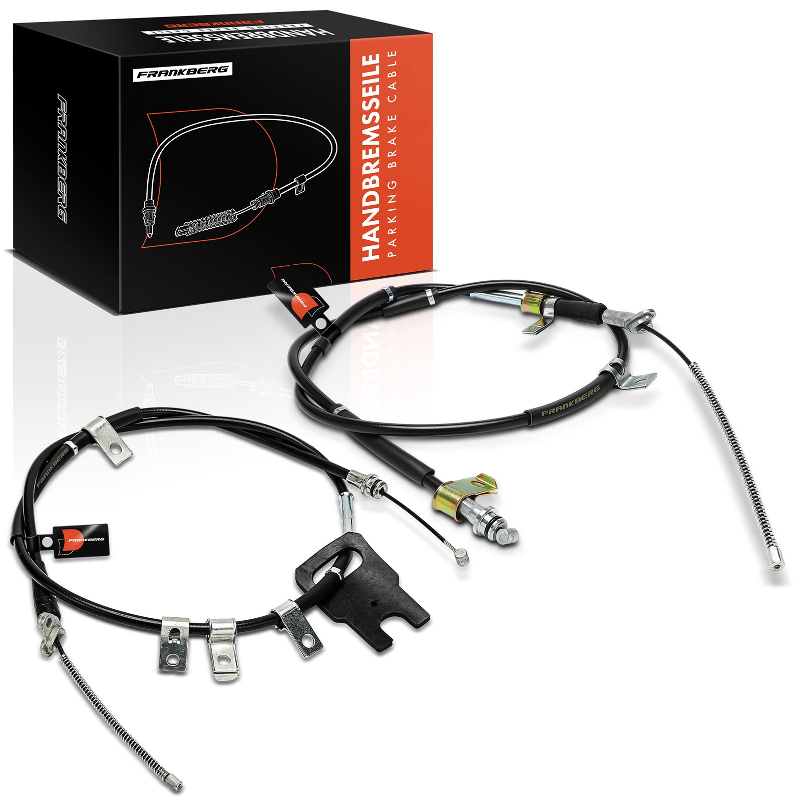 FRANKBERG 2x Parking Brake Cable for Suzuki Grand Vitara II Rear Left and Right