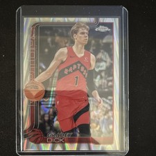 Topps Chrome 2025-26 Gradey Dick #214 Toronto Raptors Basketball Card