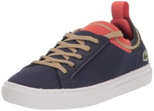 Lacoste Kids La Piquee Textile Sneakers Navy/Red Authentic New