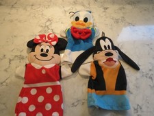 Disney baby plush hand puppets Minnie Mouse Goofy Donald duck Melissa Doug