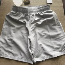 Nike Gray Gym & Training Athletic Shorts Elas...