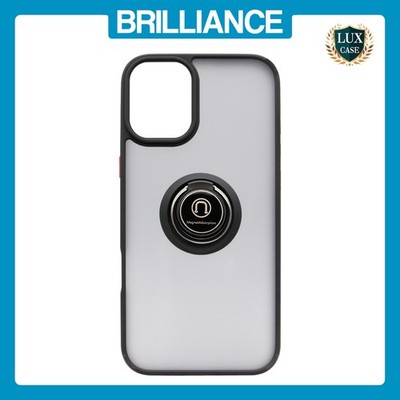 Brilliance LUX iPhone 16 Pro Hybrid Shell Anti-shock Ring Kickstand TPU Matte...