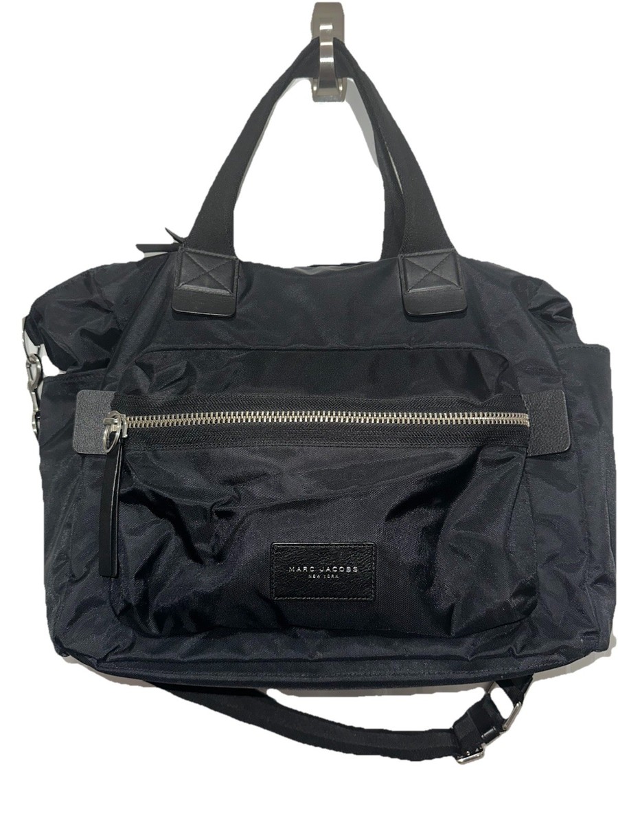 Marc Jacobs Black Biker Nylon Dual Strap Adjustable Detachable