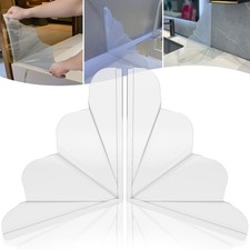 Silicone Shower Splash Guard, XXL Clear Bathtub Corner Splash Guard, Bathroom...