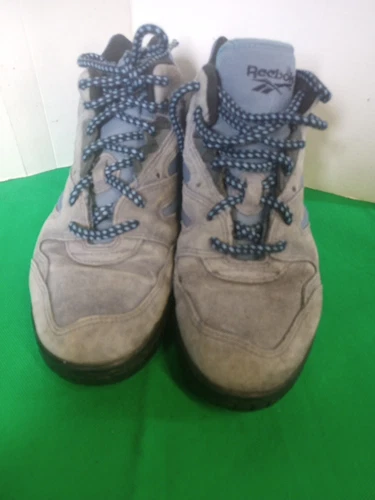 Stivali da campeggio Reebok RA403 Hexalite escursionismo grigio blu pelle scamosciata 8