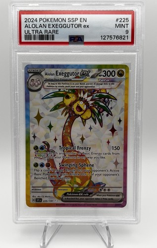 Alolan Exeggutor ex graded PSA 9 for sale on eBay