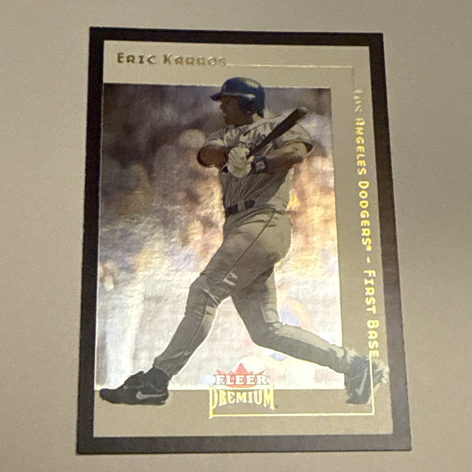 Eric Karros 2001 Fleer Premium #8 Los Angeles Dodgers Nice Card